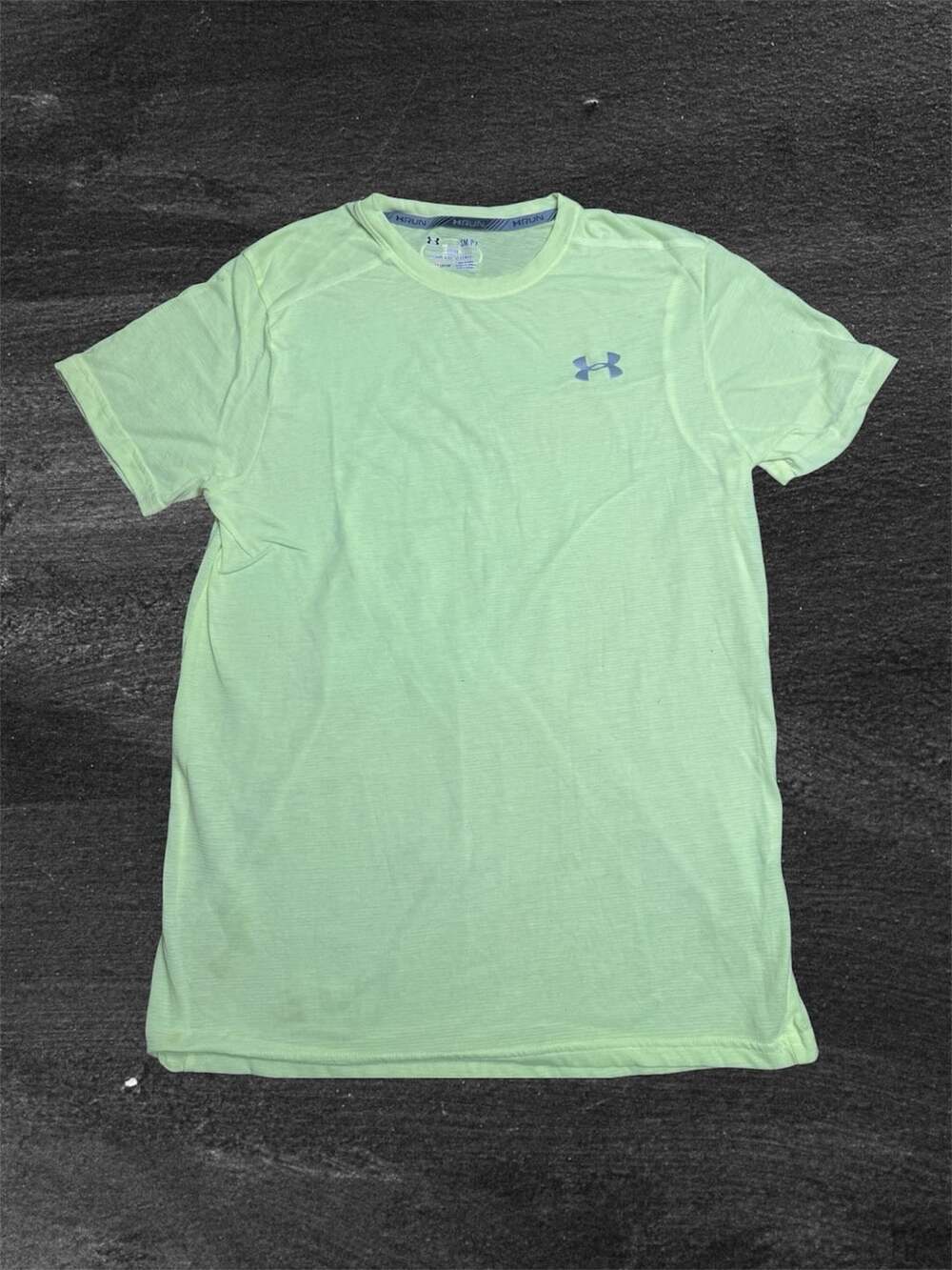 Under Armour HeatGear Shirt Men’s Small Fitted Neon Green Short Sleeve Athletic